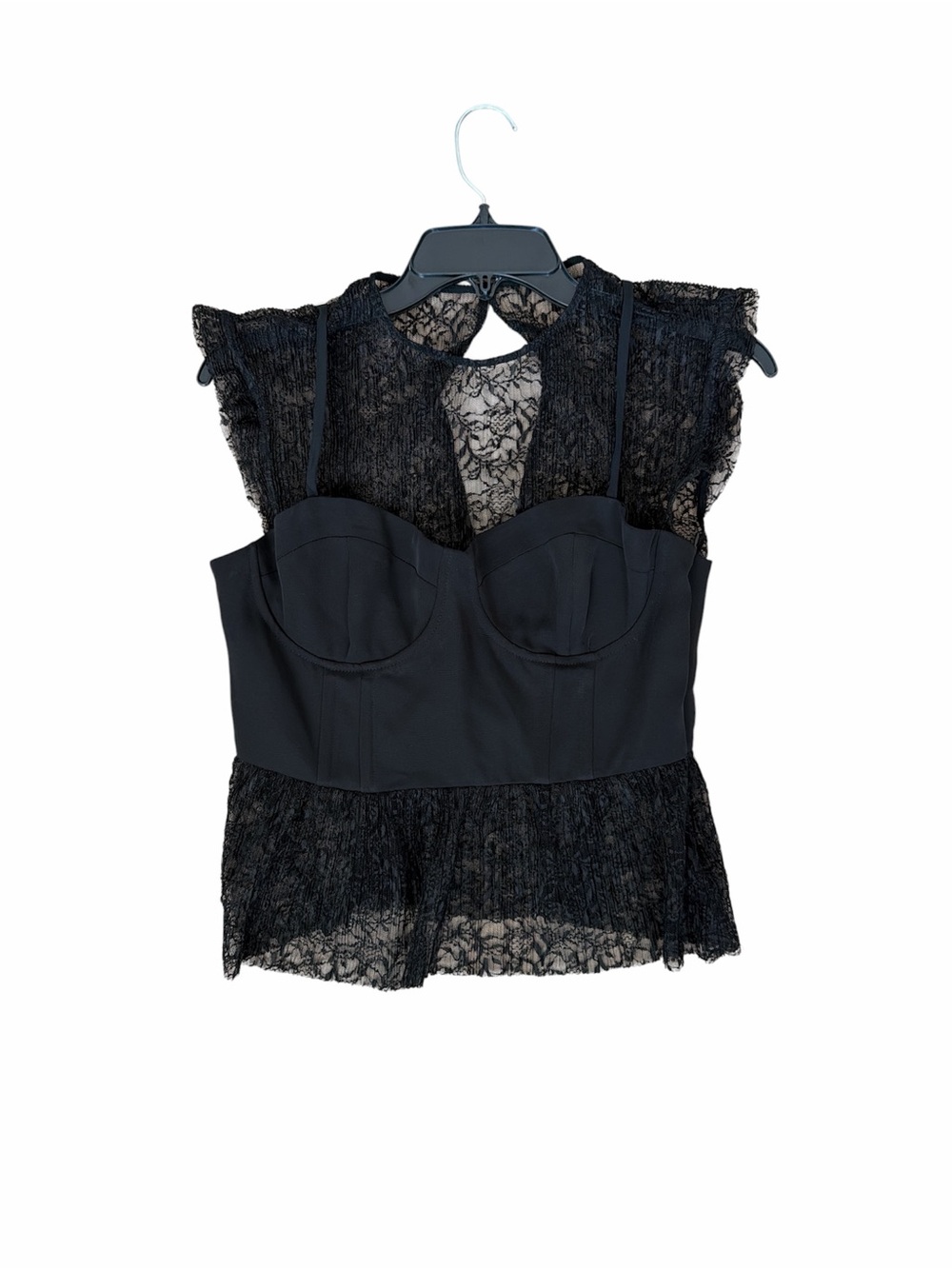 Zara Black Lace Bustier